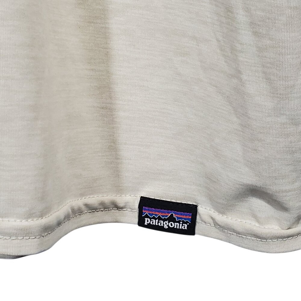 Patagonia Capilene Cool Daily T-Shirt Heathered Beige Crewneck Short Sleeve - Picture 2 of 4